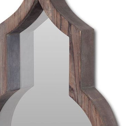 Dark Brown Novelty Accent Mirror