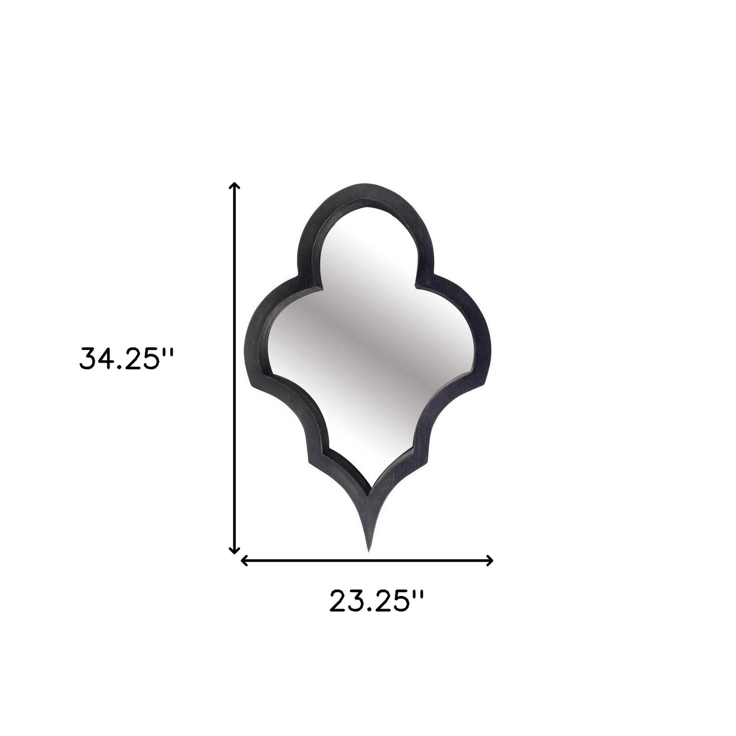 Black Novelty Accent Mirror