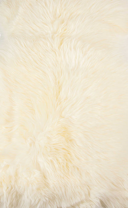 2' X 3' Dark Cream New Zealand Natural Sheepskin Rug