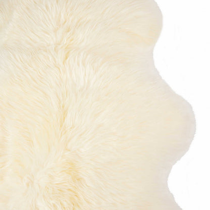 2' X 3' Dark Cream New Zealand Natural Sheepskin Rug