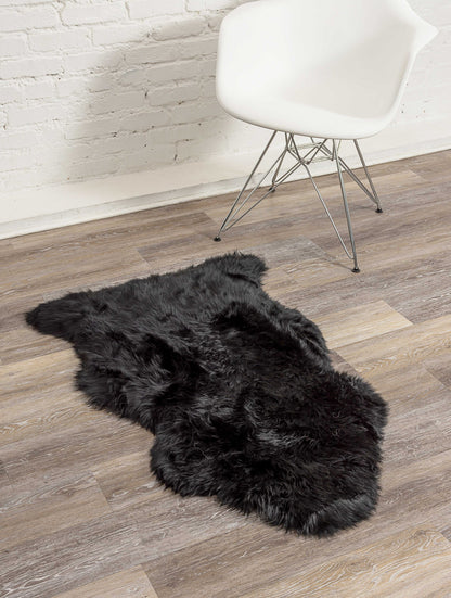 2' X 3' Dark Cream New Zealand Natural Sheepskin Rug