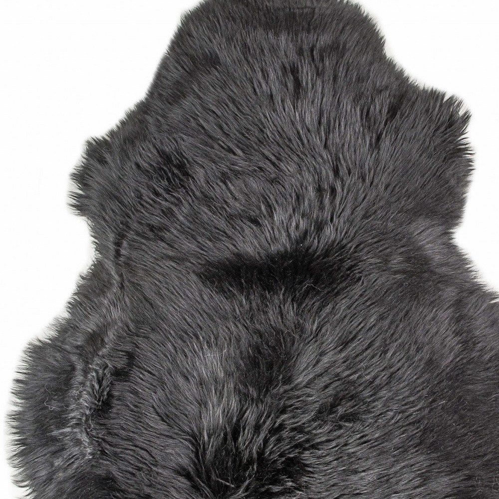 2' X 3' Dark Cream New Zealand Natural Sheepskin Rug