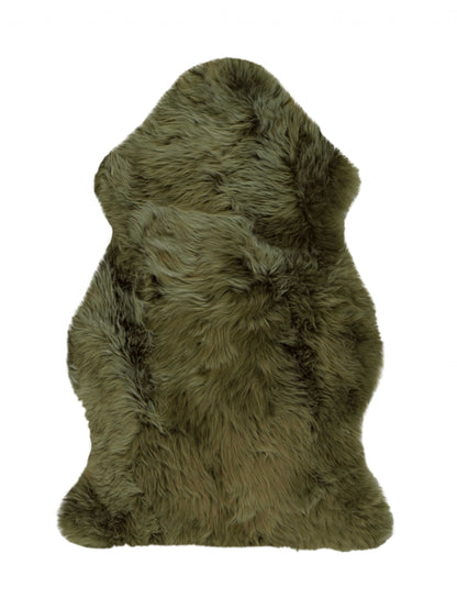 2' X 3' Dark Cream New Zealand Natural Sheepskin Rug