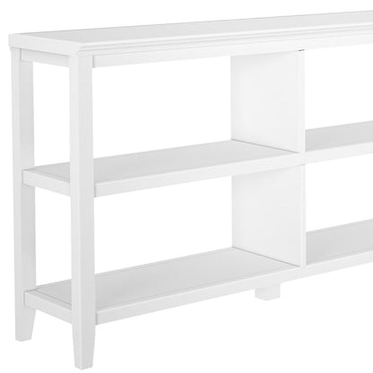 30" White Open Bookcase With Two Shelves