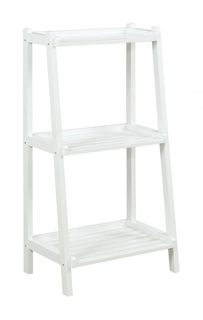42" Bookcase With 3 Shelves In White