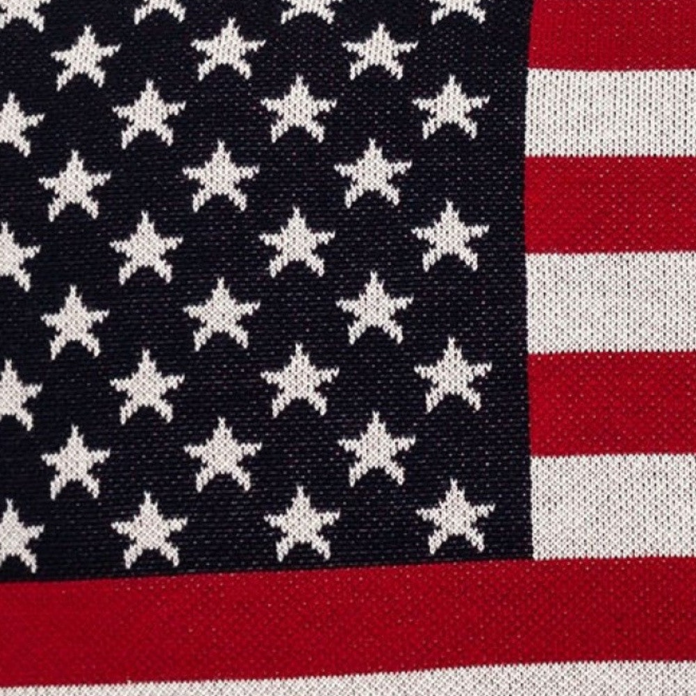 24" American Flag Lumbar Throw Pillow