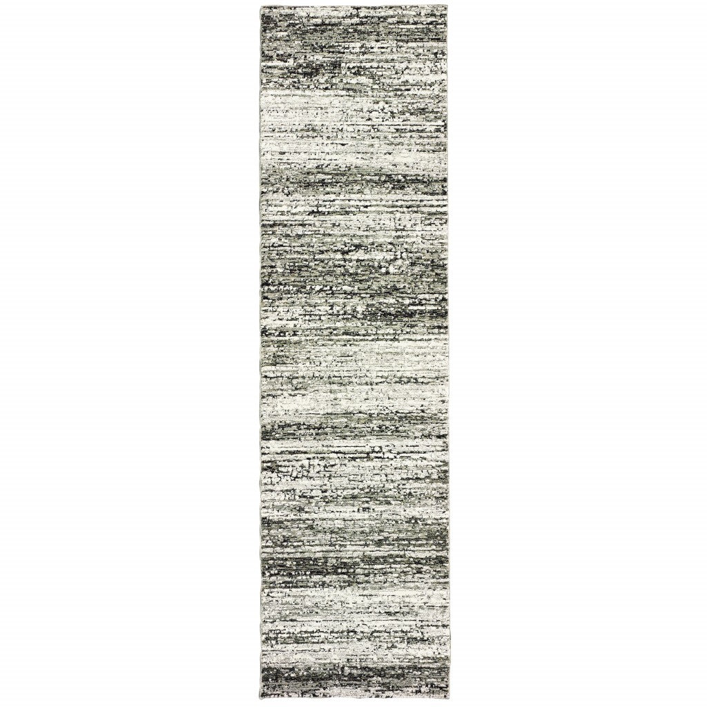 3'X5' Ash And Slate Abstract Area Rug