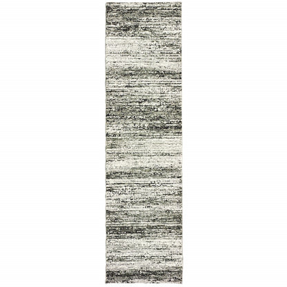 3'X5' Ash And Slate Abstract Area Rug