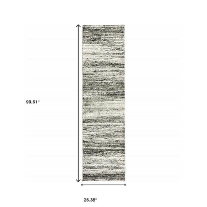 3'X5' Ash And Slate Abstract Area Rug