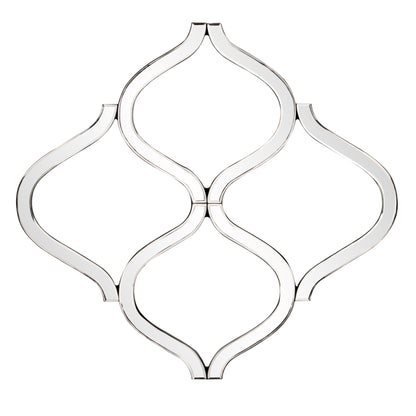 Interlocking Mirrored Curved Shapes With Beveled Edge