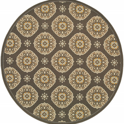 7' x 10' Gray Moroccan Indoor Outdoor Area Rug