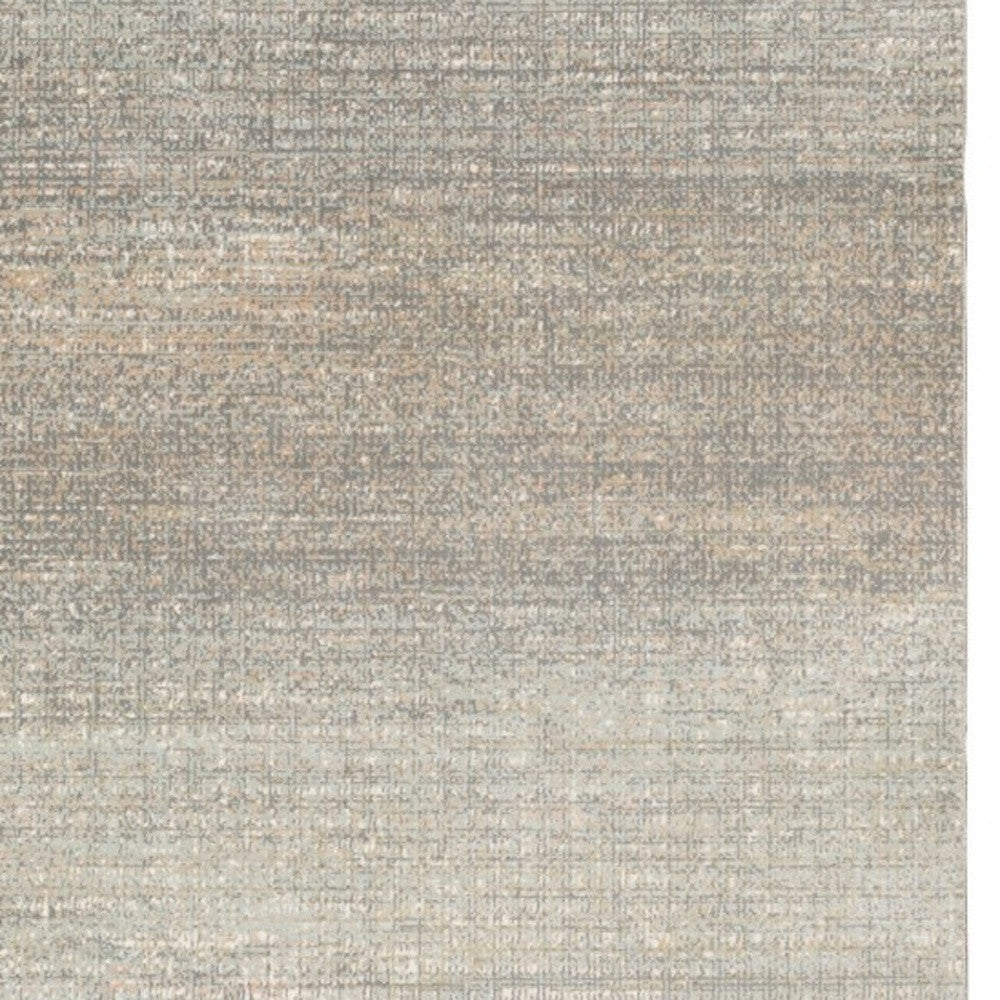 7' Gray Green Abstract Confetti Indoor Runner Rug