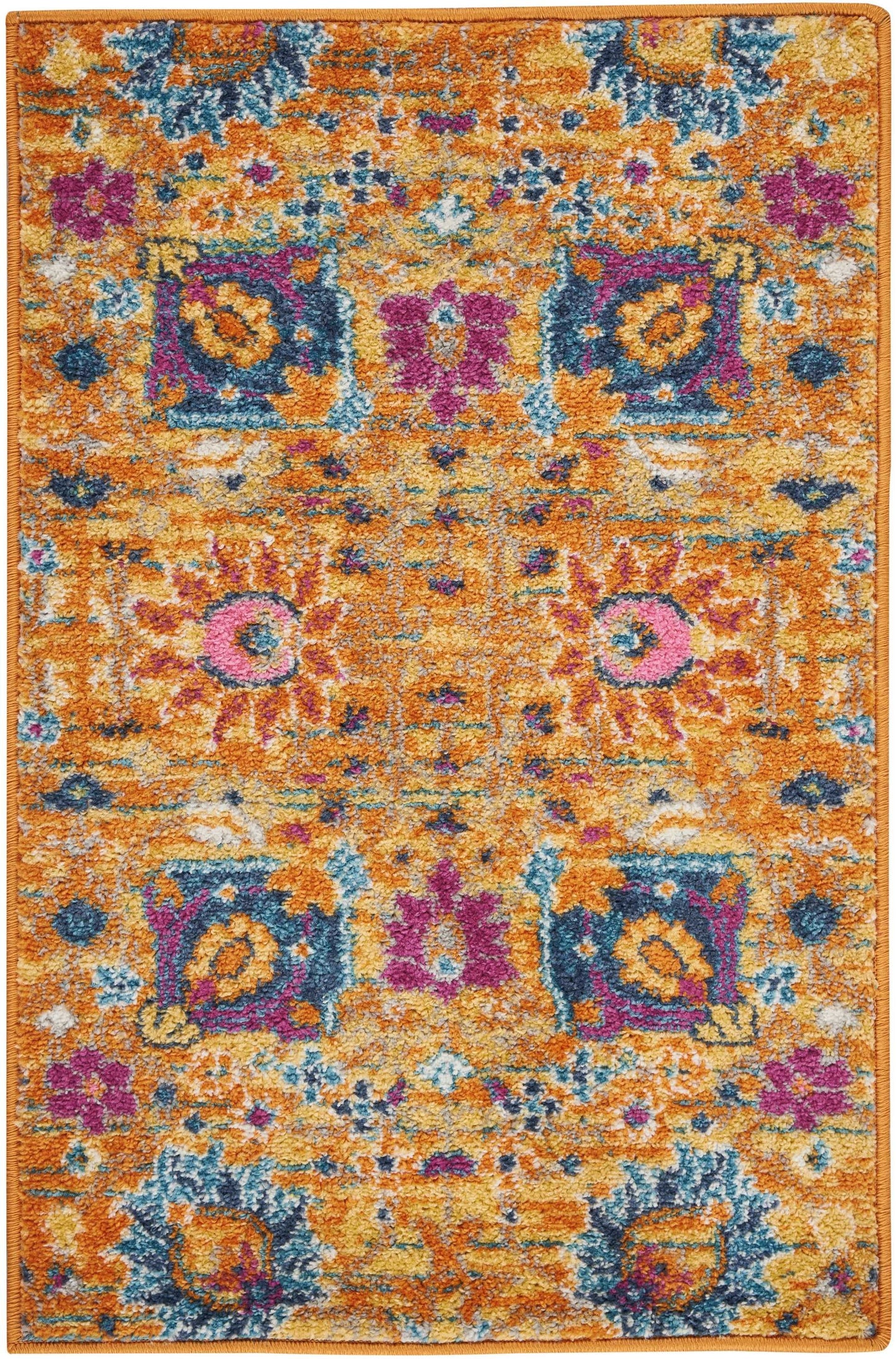 5' X 7' Sunset Floral Power Loom Area Rug