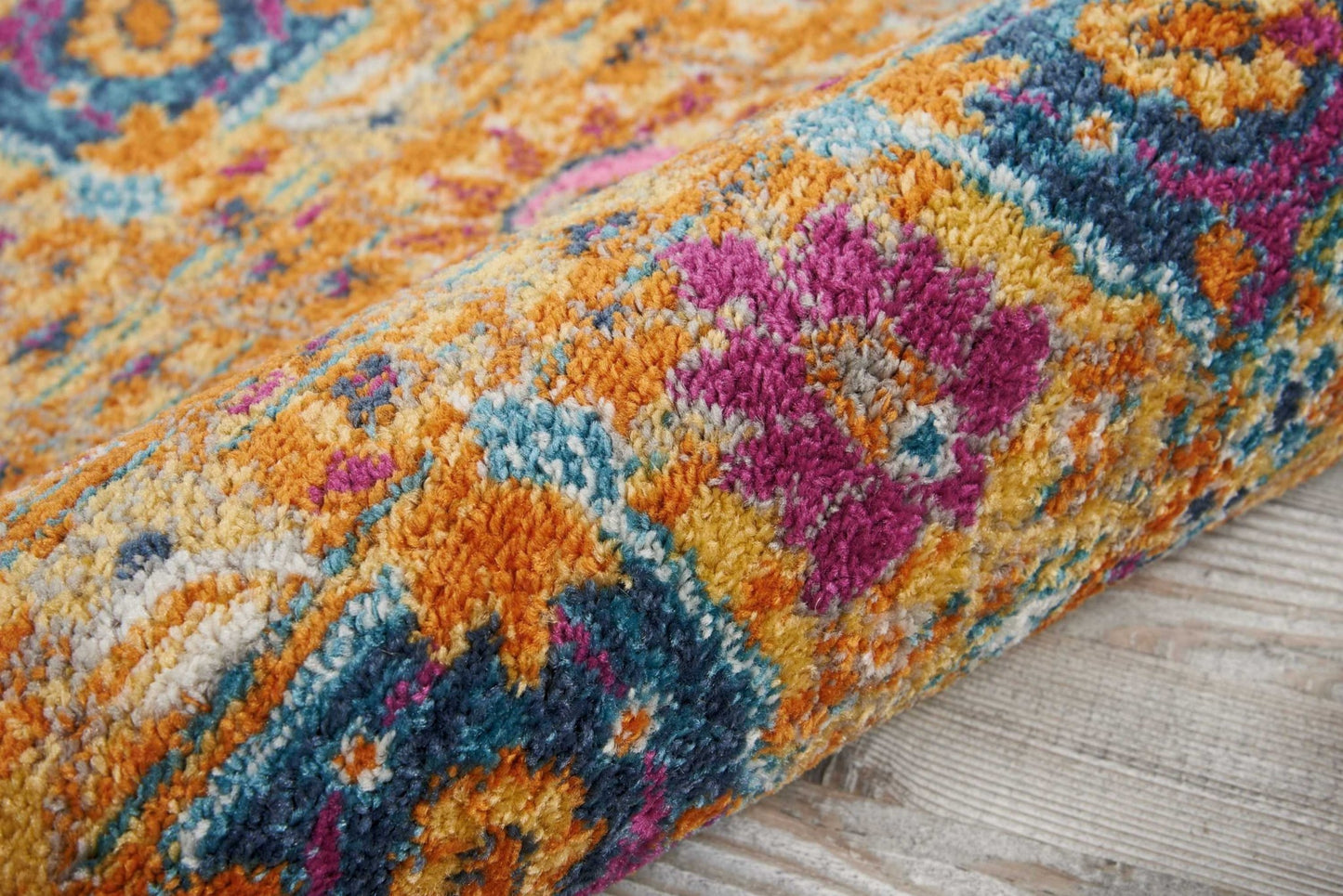 5' X 7' Sunset Floral Power Loom Area Rug