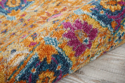 5' X 7' Sunset Floral Power Loom Area Rug
