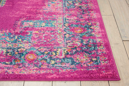 7' X 10' Fuchsia Power Loom Area Rug