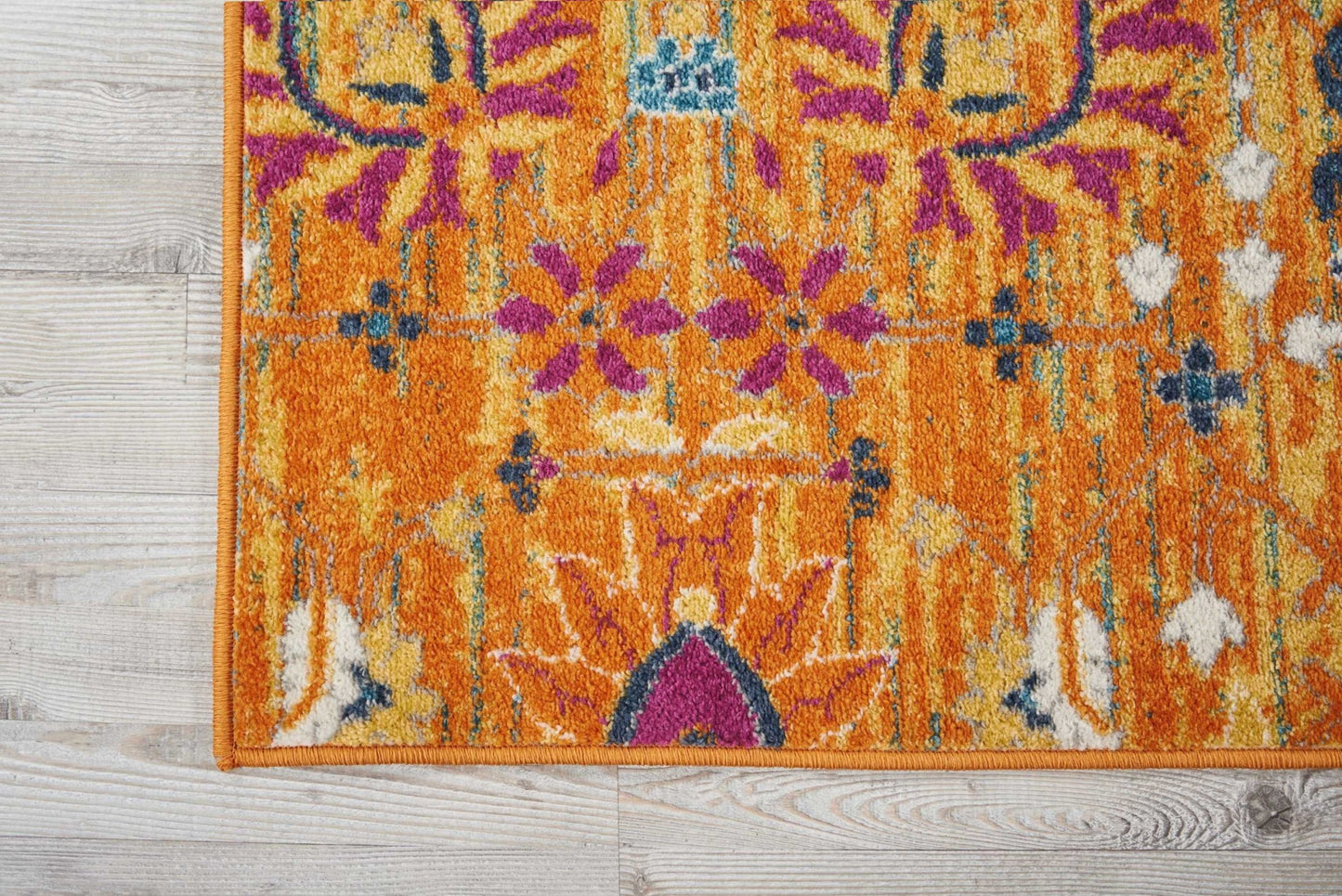 5' X 7' Sunset Floral Power Loom Area Rug