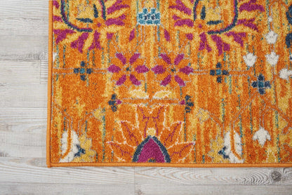 5' X 7' Sunset Floral Power Loom Area Rug