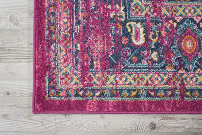 7' X 10' Fuchsia Power Loom Area Rug