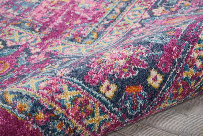 7' X 10' Fuchsia Power Loom Area Rug