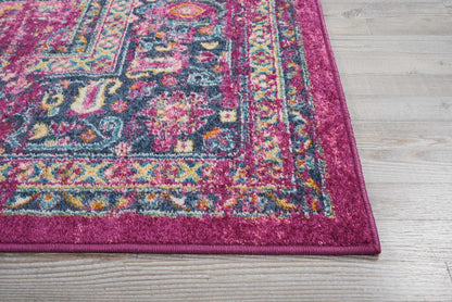 7' X 10' Fuchsia Power Loom Area Rug