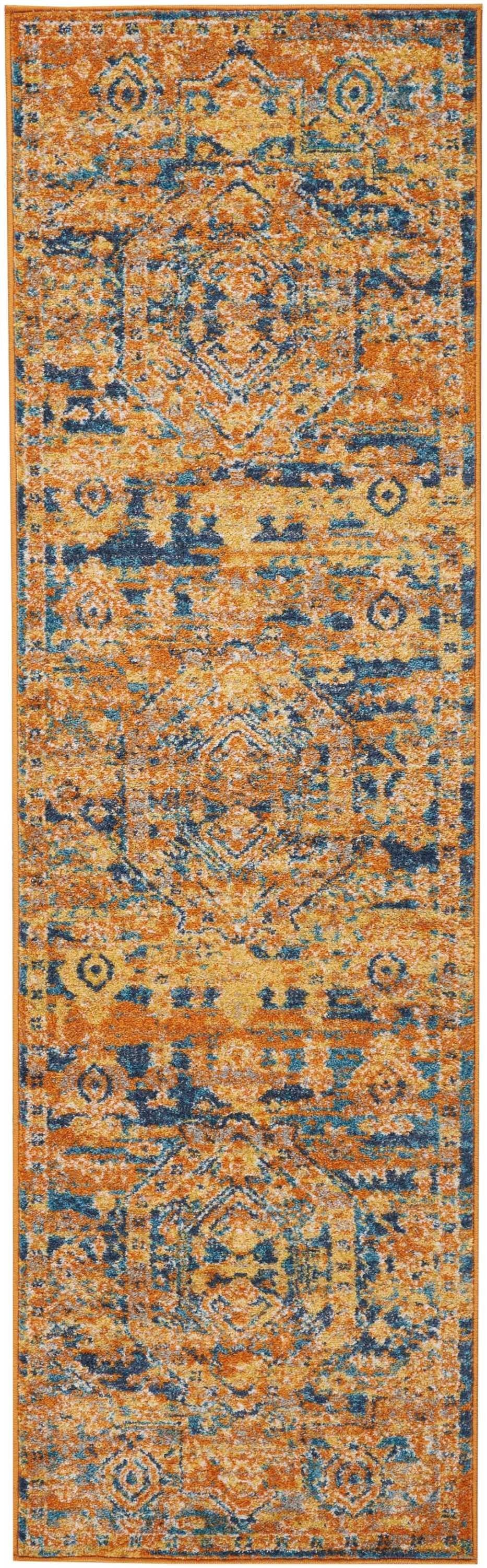 6' Sunset Power Loom Runner Rug