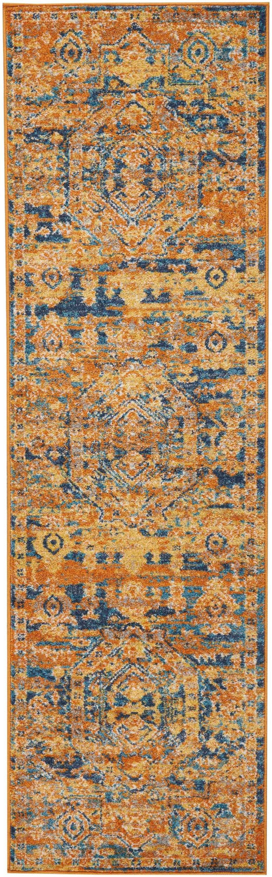 6' Sunset Power Loom Runner Rug