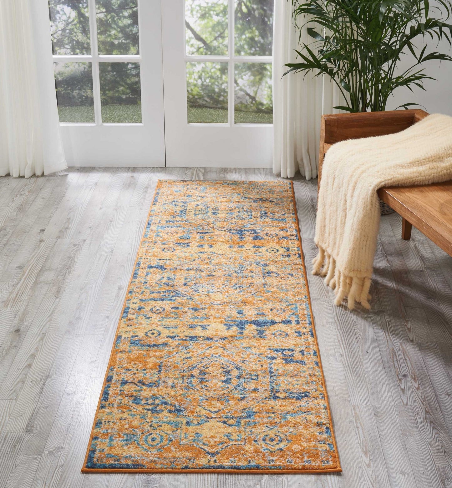 6' Sunset Power Loom Runner Rug