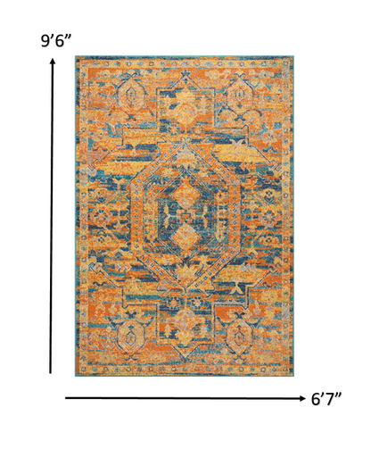 4' X 6' Sunset Power Loom Area Rug