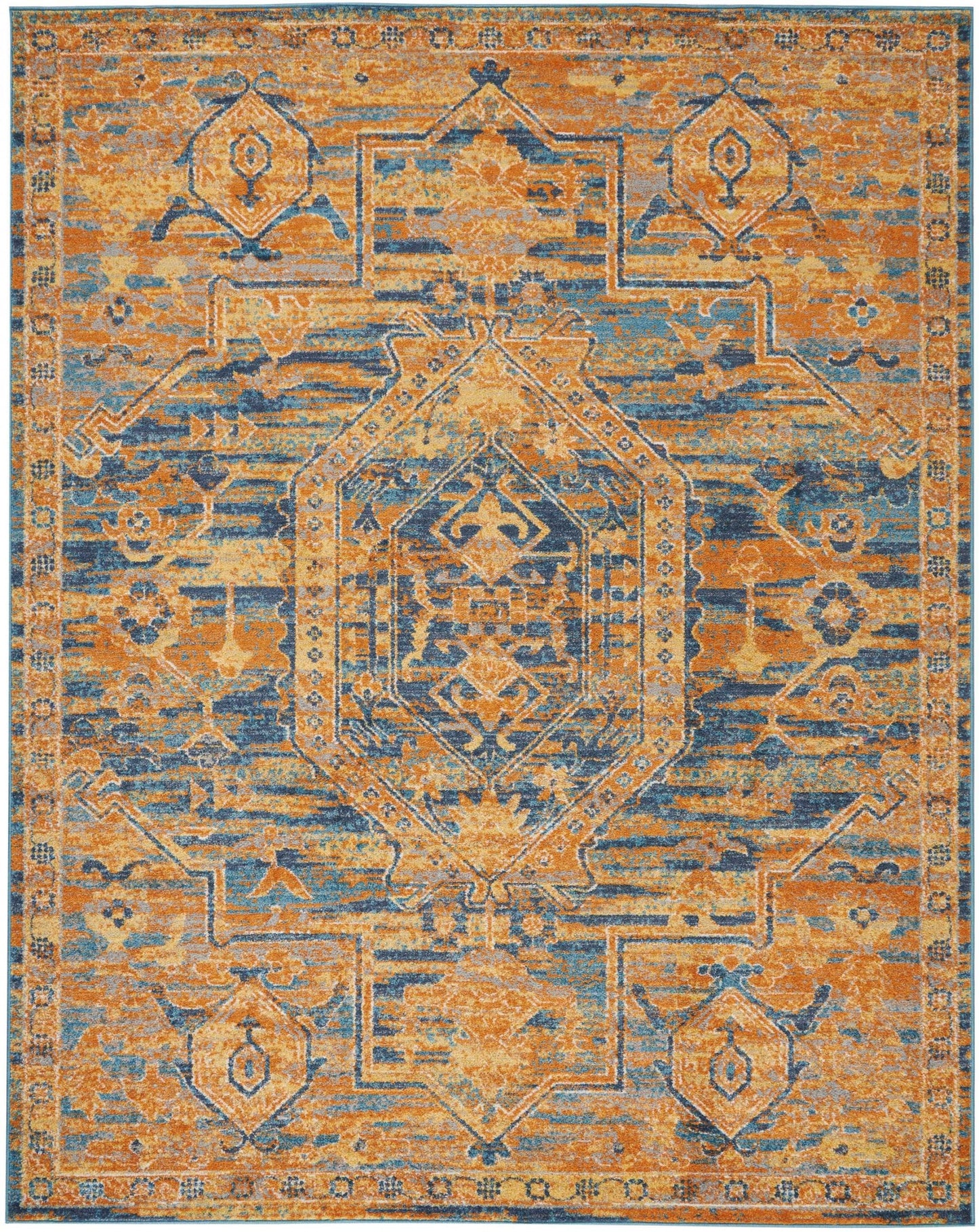 4' X 6' Sunset Power Loom Area Rug
