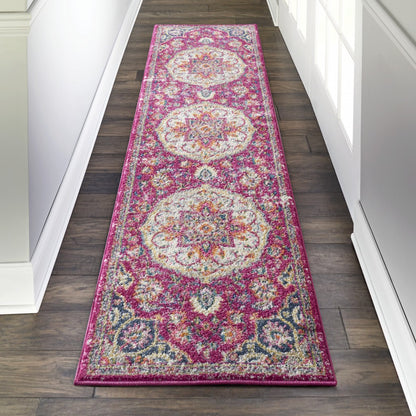 5' X 7' Pink Dhurrie Area Rug