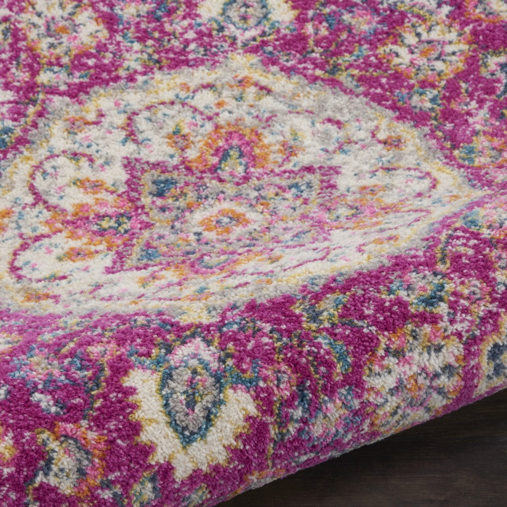 5' X 7' Pink Dhurrie Area Rug