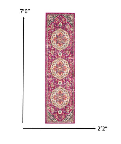 5' X 7' Pink Dhurrie Area Rug
