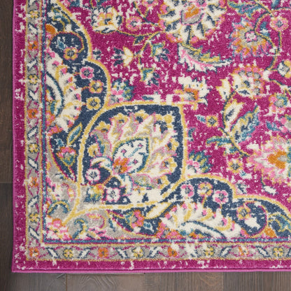5' X 7' Pink Dhurrie Area Rug