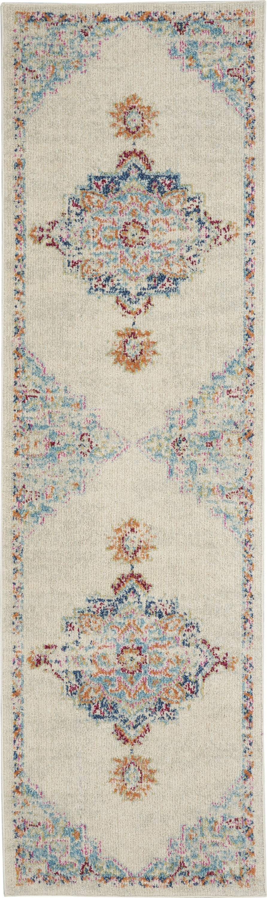 4' X 6' Gray And Ivory Power Loom Area Rug