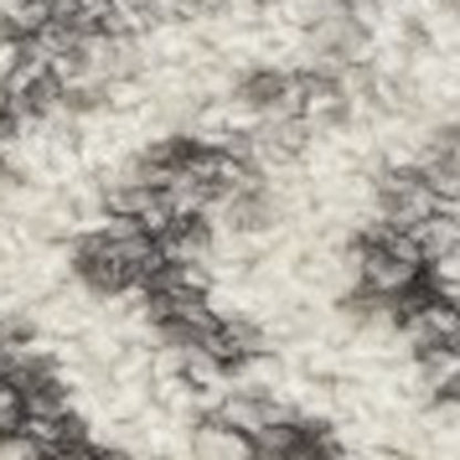 4' Gray Round Geometric Power Loom Area Rug