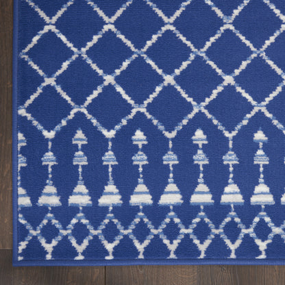 5' X 7' Ivory Geometric Berber Area Rug