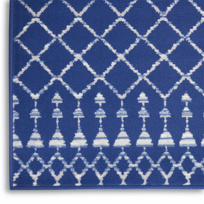 5' X 7' Ivory Geometric Berber Area Rug
