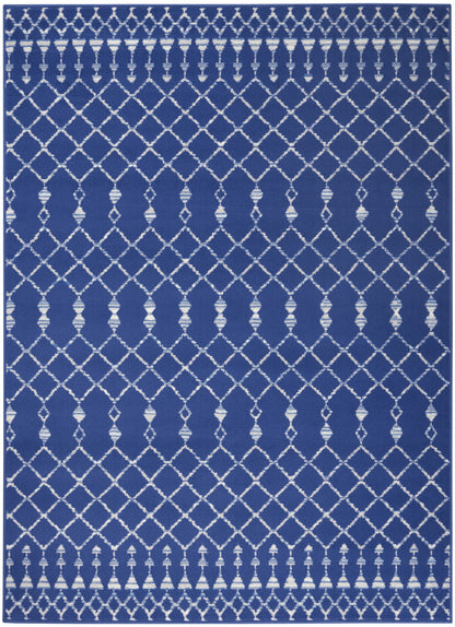 5' X 7' Ivory Geometric Berber Area Rug