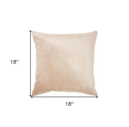 Pink Accent Throw Pillow With Rose Gold Floral Design