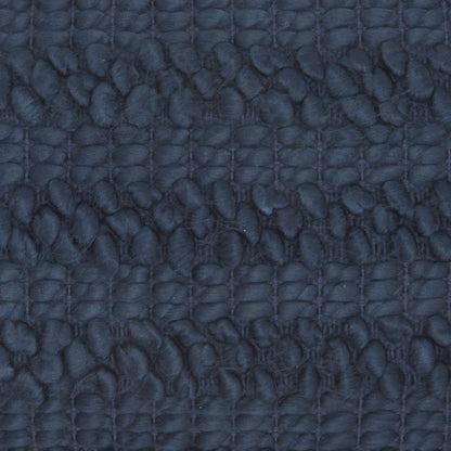 Dark Blue Pom-Pom Detailed Lumbar Pillow