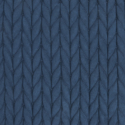 18" X 18" Blue Braided Polyester Zippered Pillow