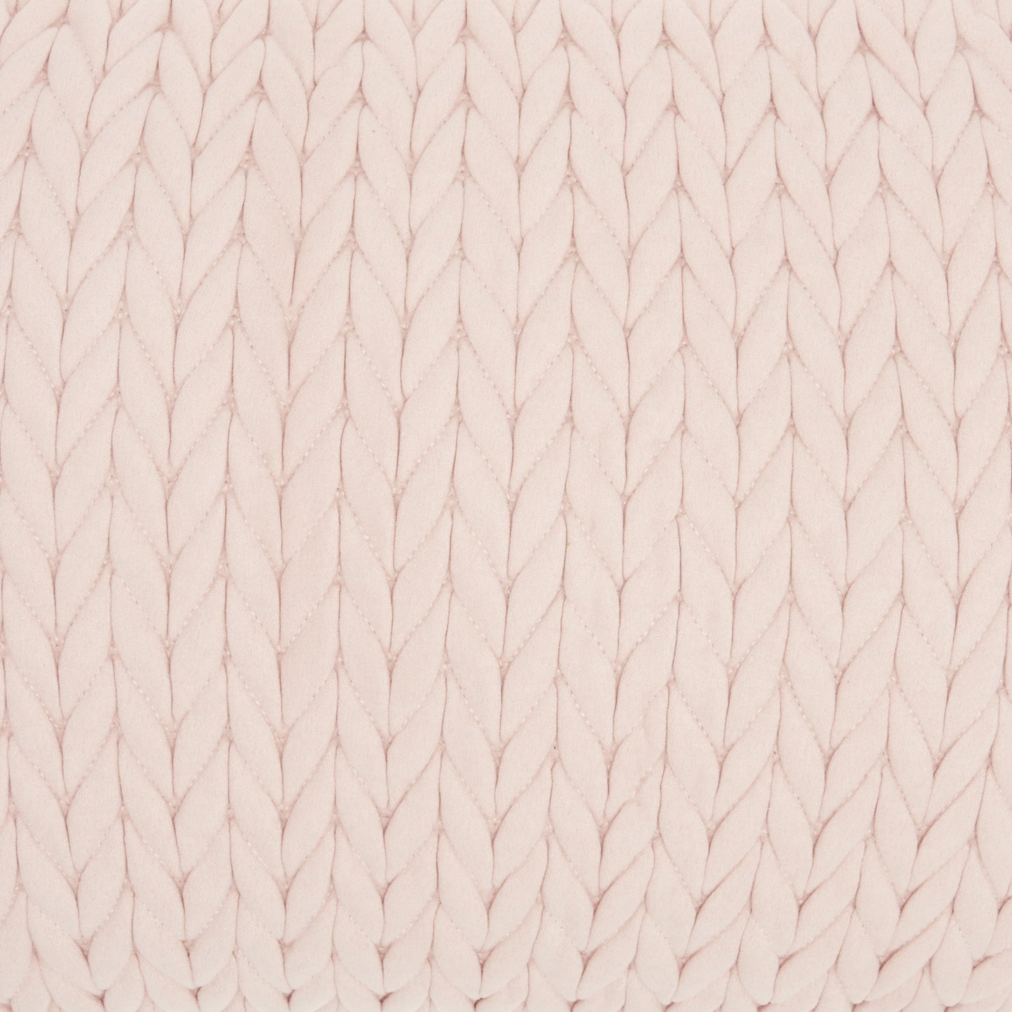 Blush Pink Chunky Braid Lumbar Pillow