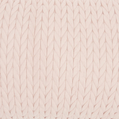 Blush Pink Chunky Braid Lumbar Pillow