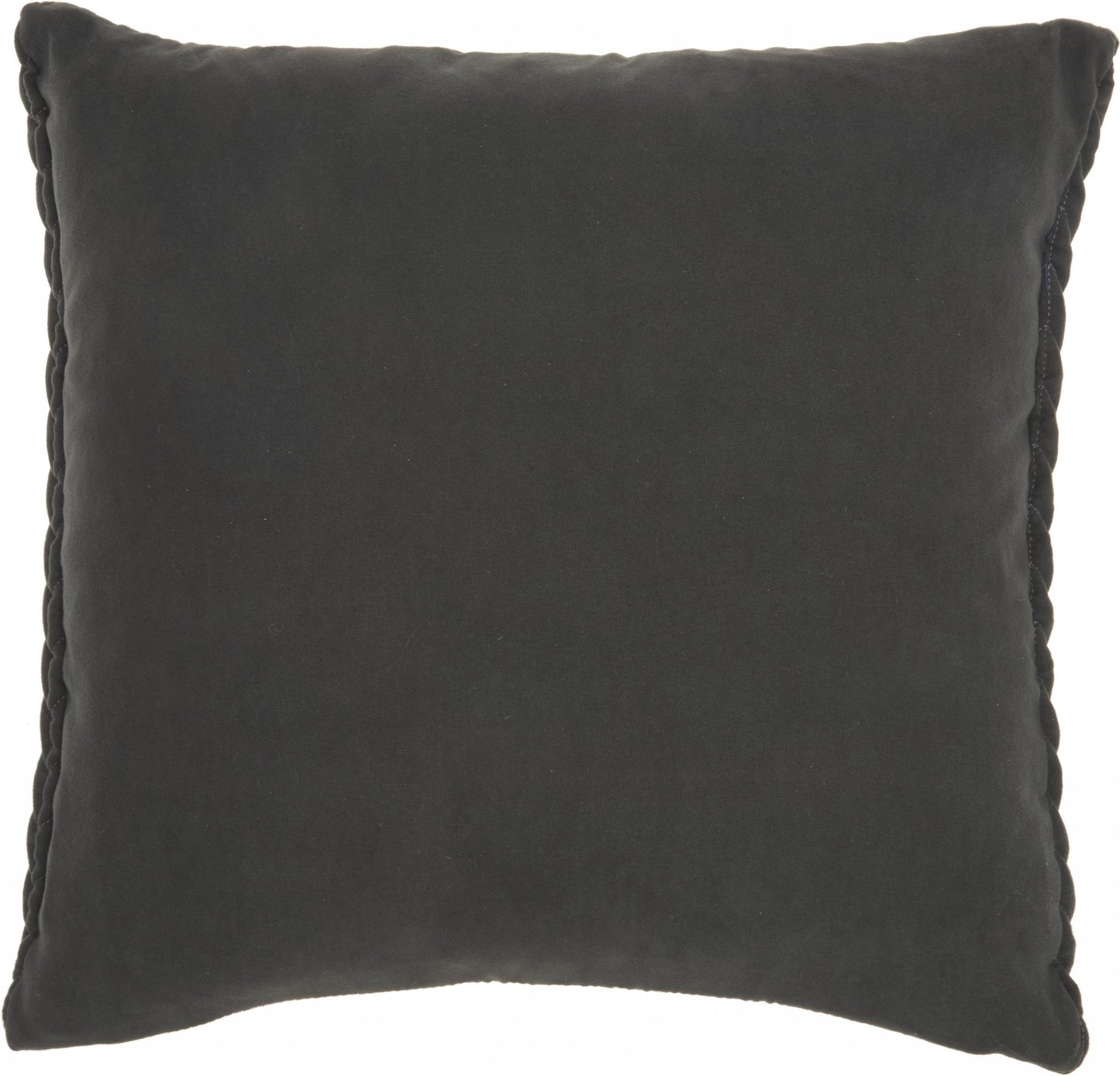 18" X 18" Charcoal Braided Polyester Zippered Pillow