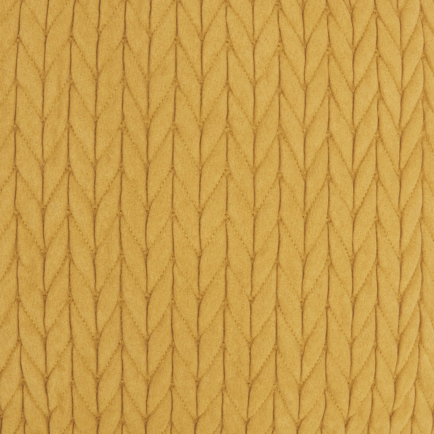 18" X 18" Mustard Yellow Braided Polyester Zippered Pillow