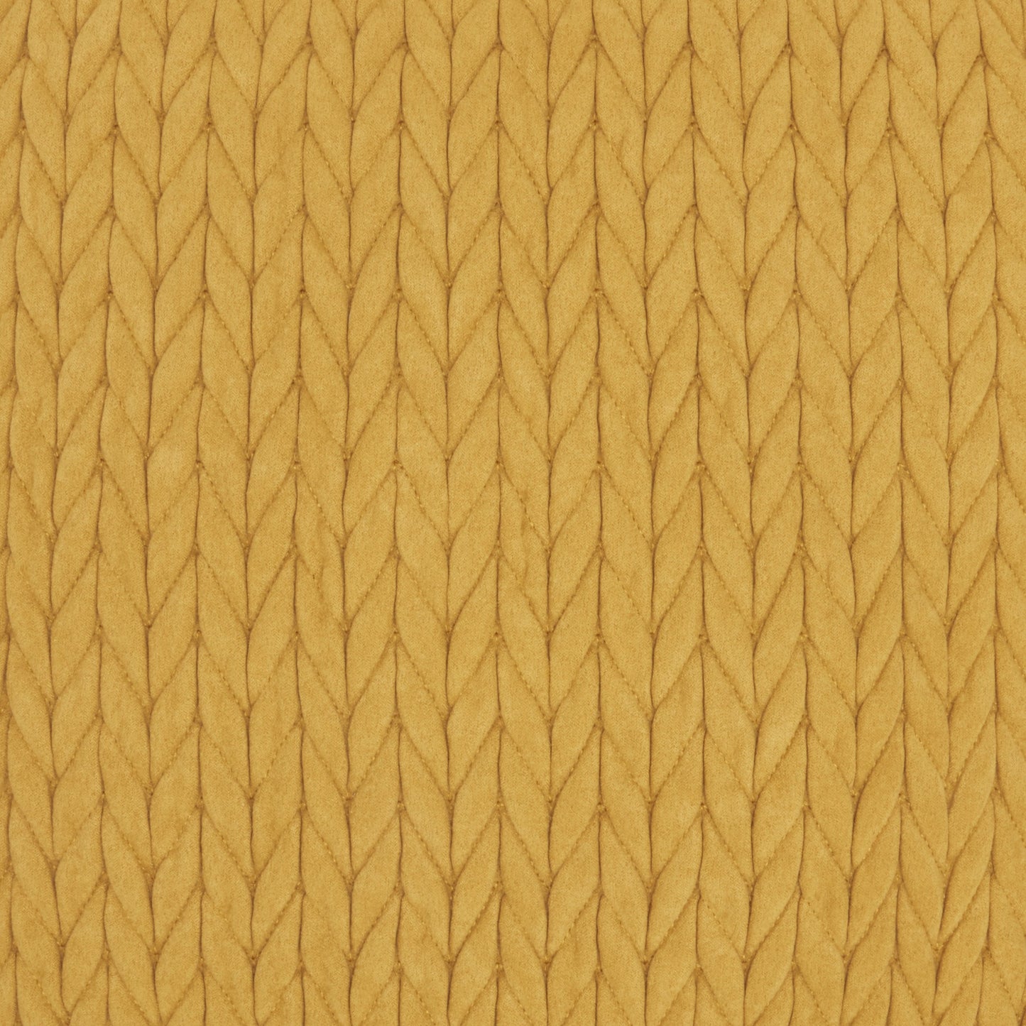 Mustard Braided Chevron Throw Pillow