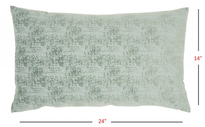14" x 25" Pale Green Distressed Gradient Lumbar Pillow