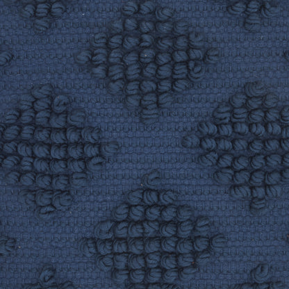 18" Navy Blue Textured Diamonds Throw Pillow