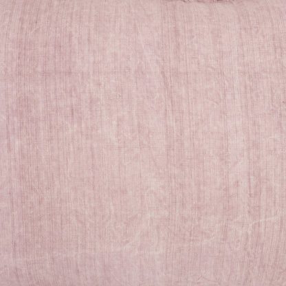 Dainty Ruffle Edged Pink Lumbar Pillow